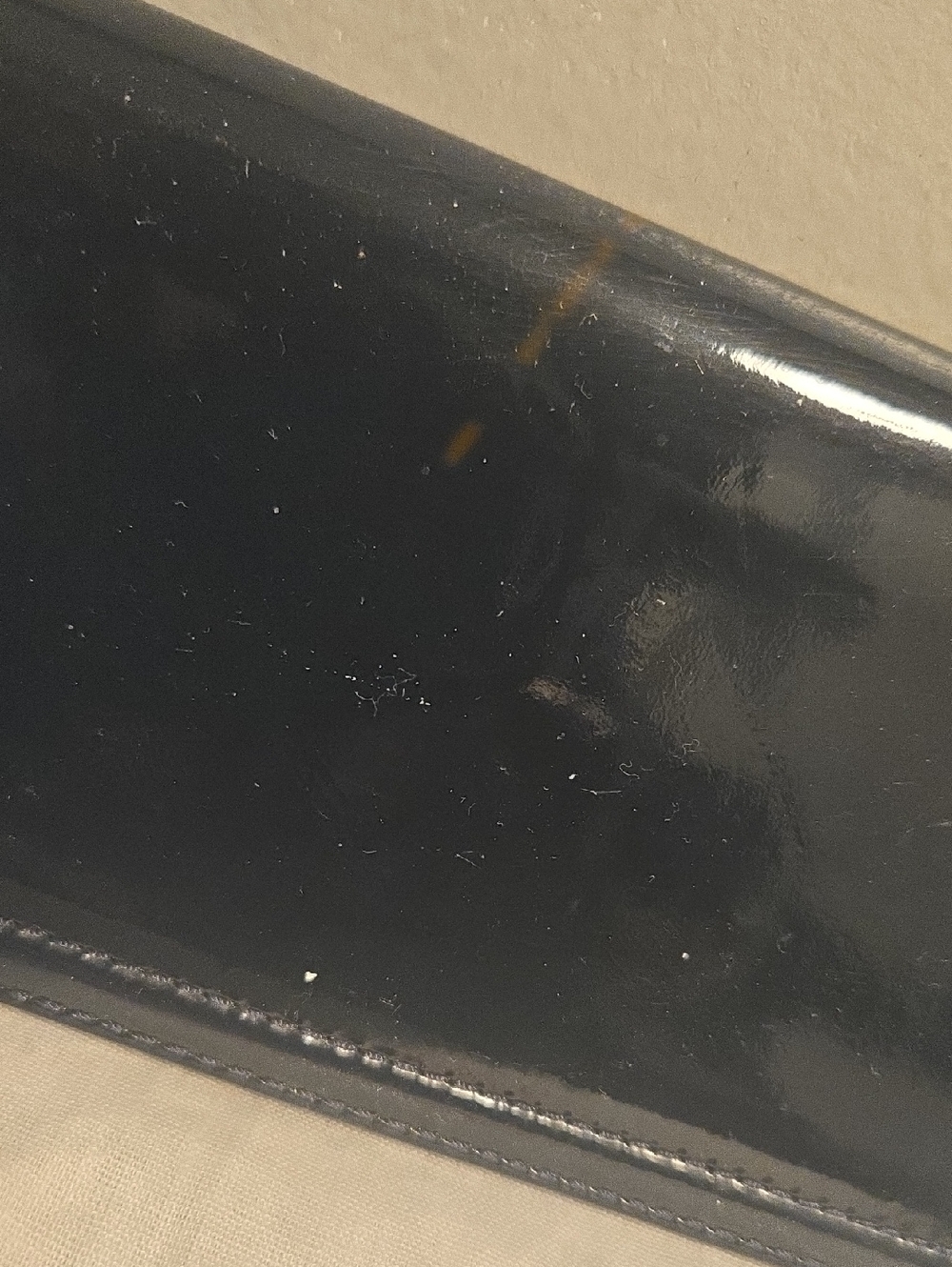 Coach Glossy Black Patent Leather Long Wallet with Silver Logo - Picture 8 of 8